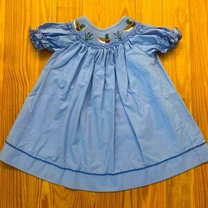 Southern Sunshine smocked duck dress